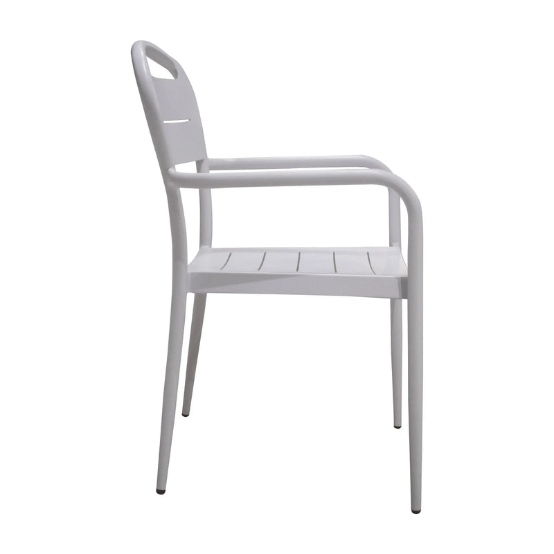 Cargue la imagen en el visor de la galería, Silla para Exterior e Interior de Aluminio Color Blaco SINCOPA- 52764A