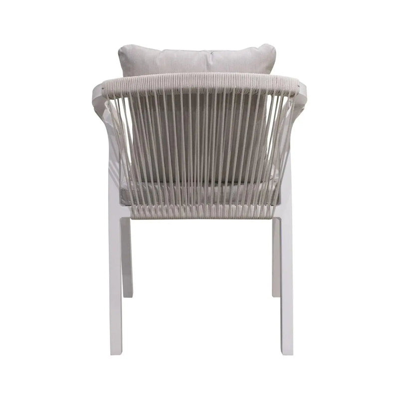 Cargue la imagen en el visor de la galería, Silla para Exterior e Interior de Aluminio Color Blanco ANCONA -7542A