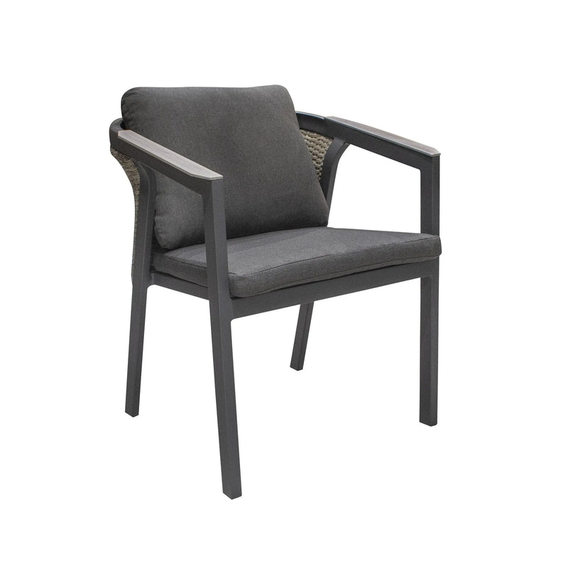 Cargue la imagen en el visor de la galería, Silla para Exterior e Interior de Aluminio Color Carbon LYNE-61536