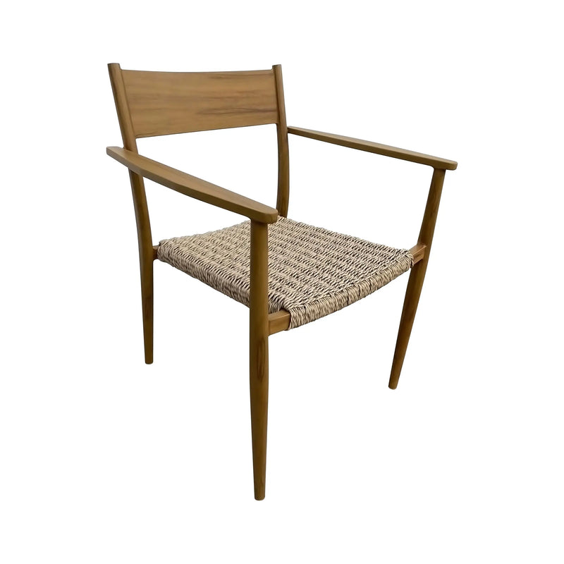 Cargue la imagen en el visor de la galería, Silla para Exterior e Interior de Aluminio Color Madera WOOD LOOK-GLA-63157-10 CasaEaster