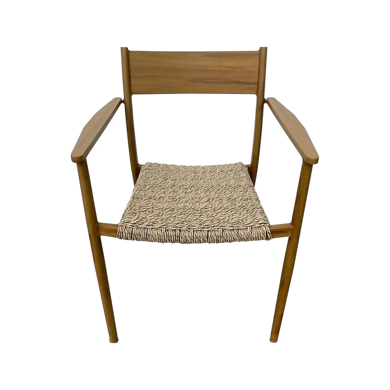 Cargue la imagen en el visor de la galería, Silla para Exterior e Interior de Aluminio Color Madera WOOD LOOK-GLA-63157-10 CasaEaster
