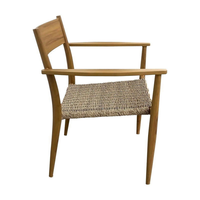 Cargue la imagen en el visor de la galería, Silla para Exterior e Interior de Aluminio Color Madera WOOD LOOK-GLA-63157-10 CasaEaster