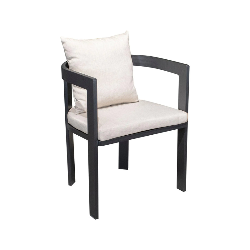 Cargue la imagen en el visor de la galería, Silla para Exterior e Interior de Aluminio Color Negro CANTON-12-137