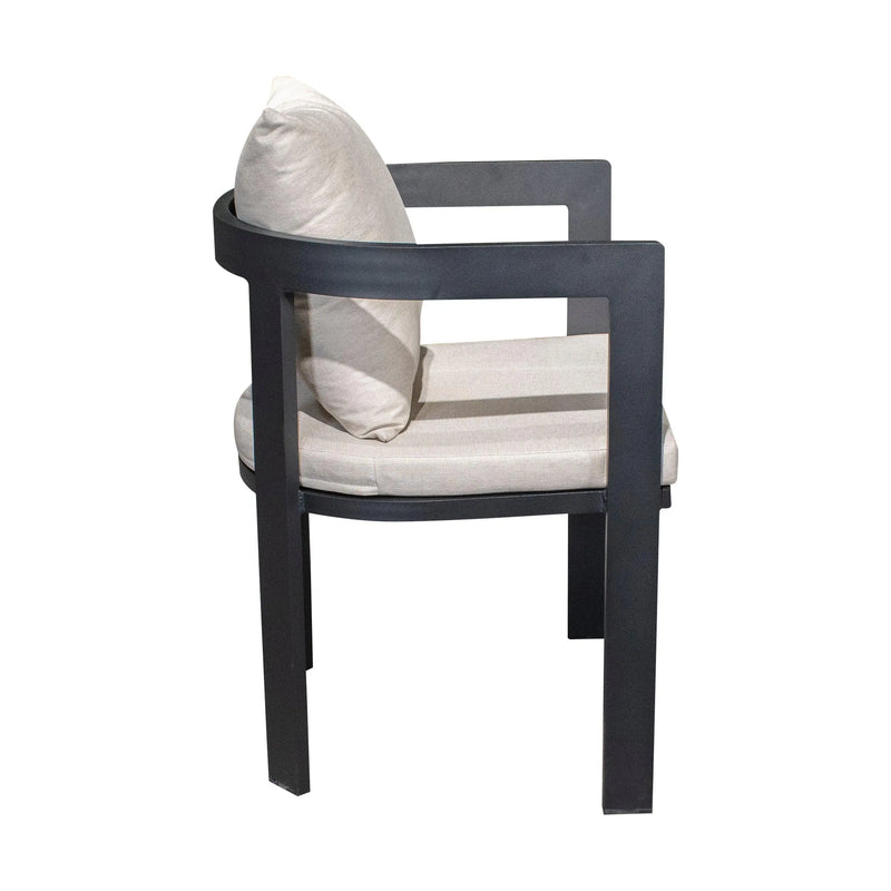 Cargue la imagen en el visor de la galería, Silla para Exterior e Interior de Aluminio Color Negro CANTON-12-137