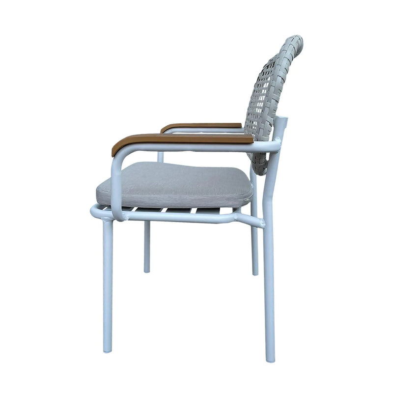 Cargue la imagen en el visor de la galería, Silla para Exterior e Interior de Color Blanco MARNI-E80205