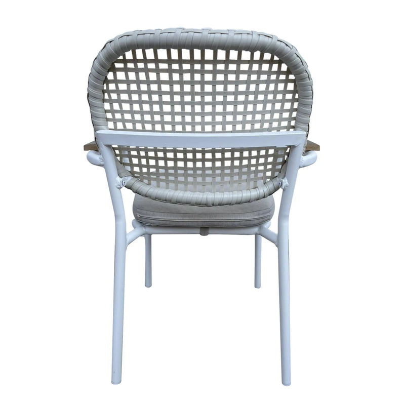 Cargue la imagen en el visor de la galería, Silla para Exterior e Interior de Color Blanco MARNI-E80205