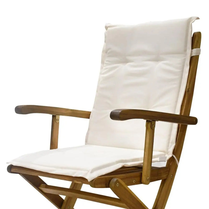 Load image into Gallery viewer, White Acacia Wood Outdoor and Indoor Chair ALAGON- HUC-1