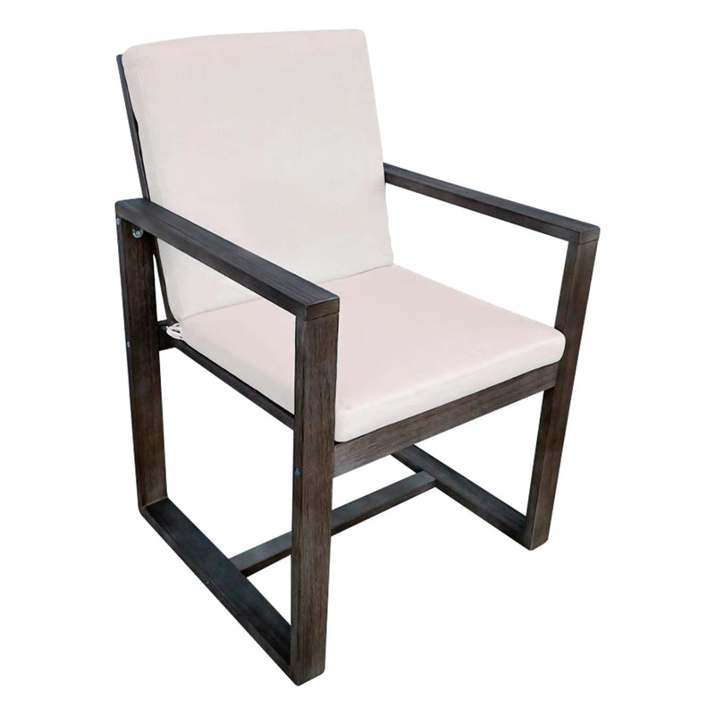 Cargue la imagen en el visor de la galería, Silla para Exterior e Interior de Madera Color Negro HUDSON - HUC39105