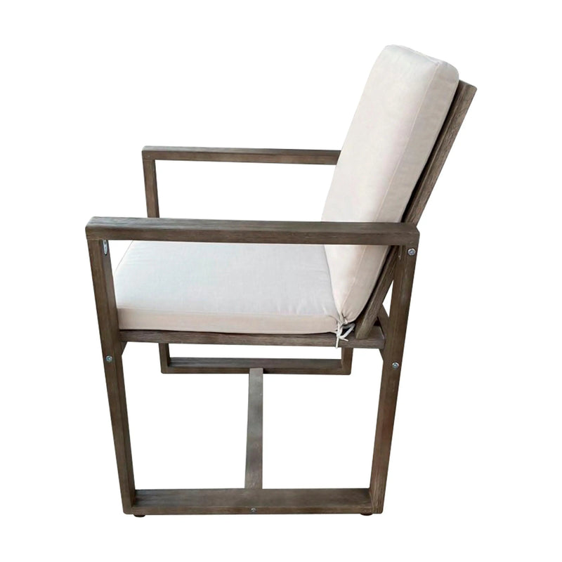 Cargue la imagen en el visor de la galería, Silla para Exterior e Interior de Madera Color Negro HUDSON - HUC39105