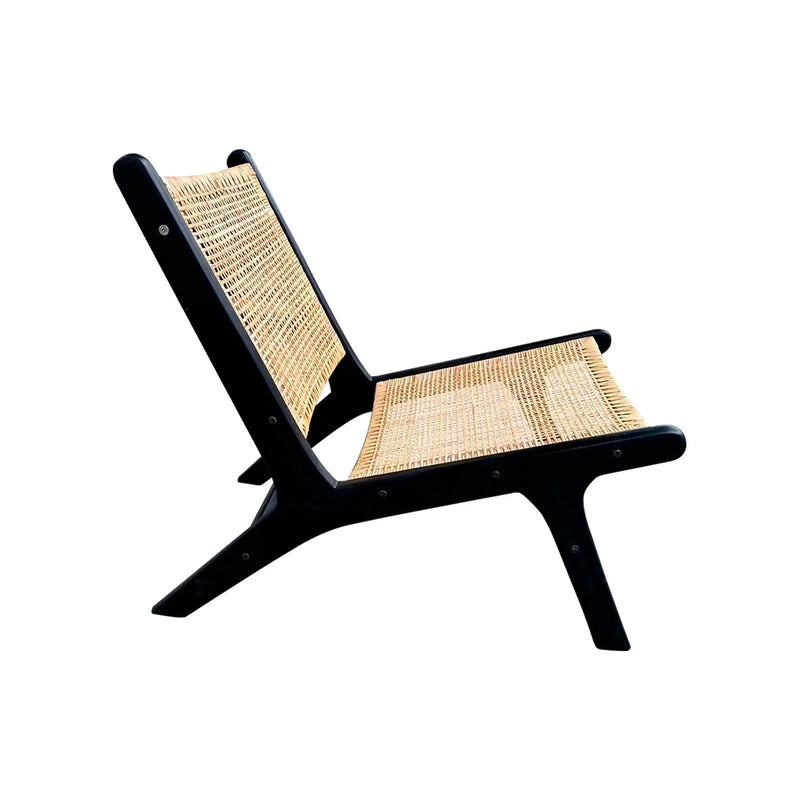 Load image into Gallery viewer, Silla para Exterior e Interior de Madera Teca Color Negro EASY NEGRA-124792CB CasaEaster