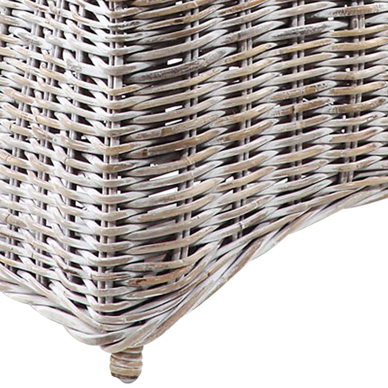 Cargue la imagen en el visor de la galería, Silla para Exterior e Interior de Rattan Color Blanco ATHENA-31125