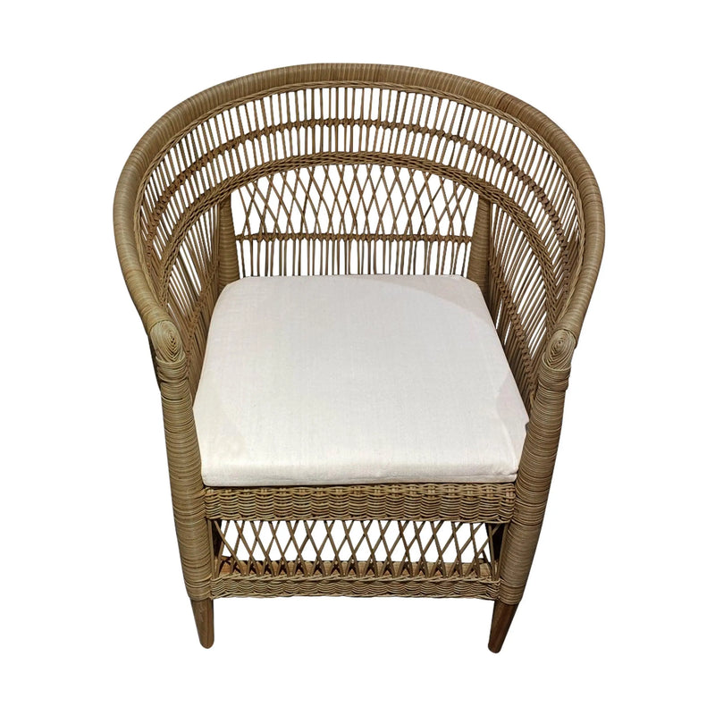 Cargue la imagen en el visor de la galería, Silla para Exterior e Interior de Rattan Color Cafe MALAWI- 31672