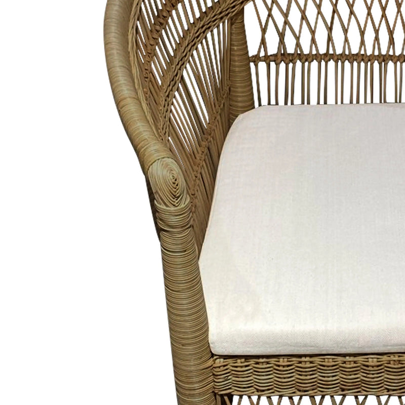 Cargue la imagen en el visor de la galería, Silla para Exterior e Interior de Rattan Color Cafe MALAWI- 31672