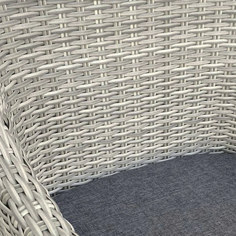 Cargue la imagen en el visor de la galería, Silla para Exterior e Interior de Rattan Color Gris BORDOUX-52764-T CasaEaster