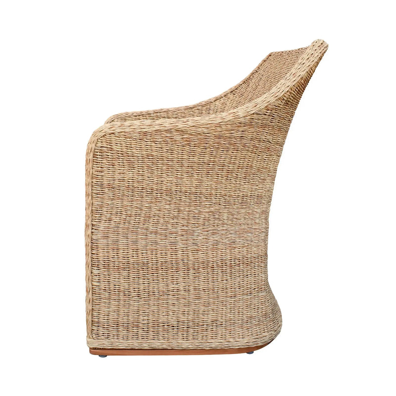 Cargue la imagen en el visor de la galería, Silla para Exterior e Interior de Rattan Color Natural FLORIDA-HUC39843 CasaEaster