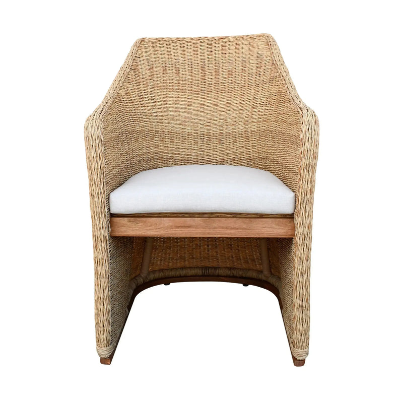 Cargue la imagen en el visor de la galería, Silla para Exterior e Interior de Rattan Color Natural FLORIDA-HUC39843 CasaEaster