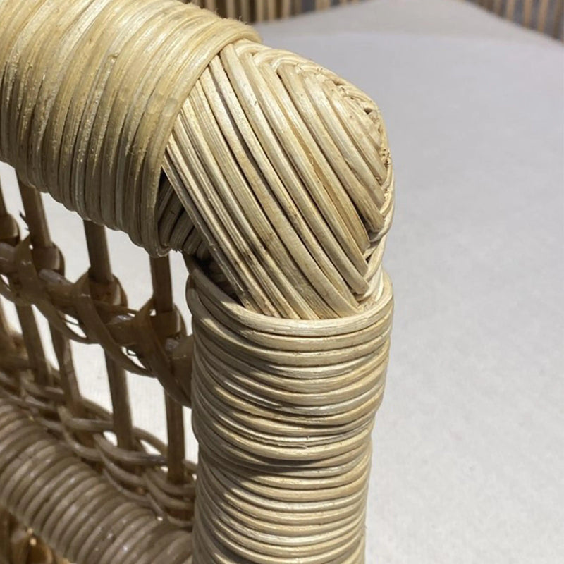 Cargue la imagen en el visor de la galería, Silla para Exterior e Interior de Rattan Color Natural MALAWI-31671