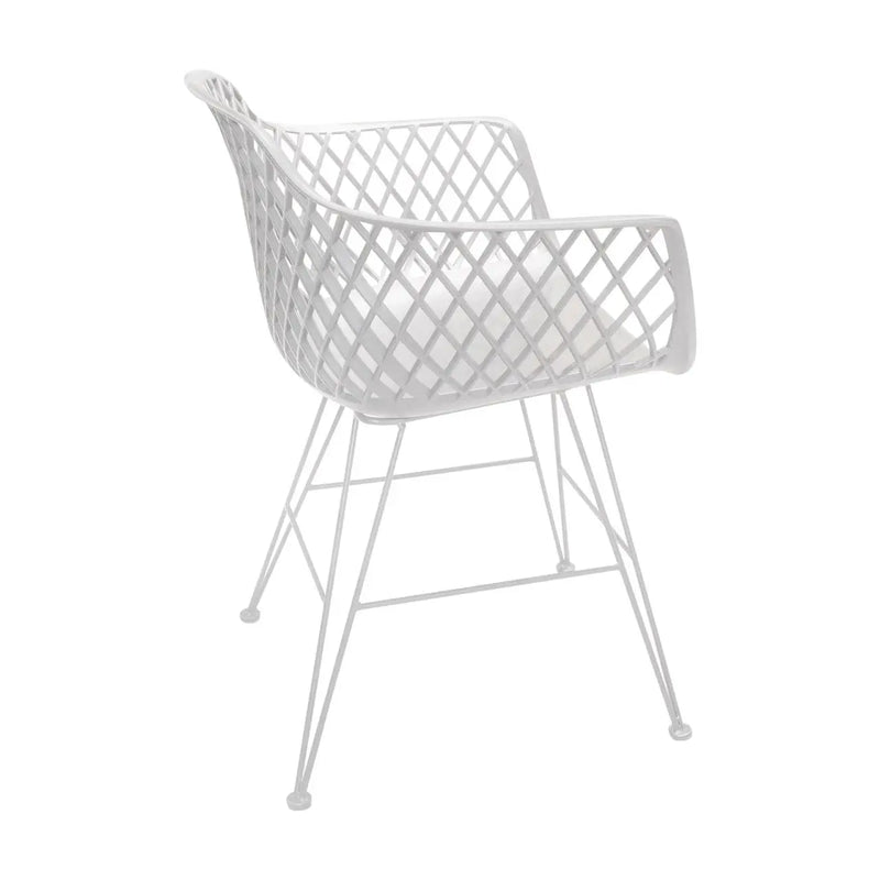 Cargue la imagen en el visor de la galería, Silla para Exterior e Interior de Resina Color Blanco BLUEBELL -75559