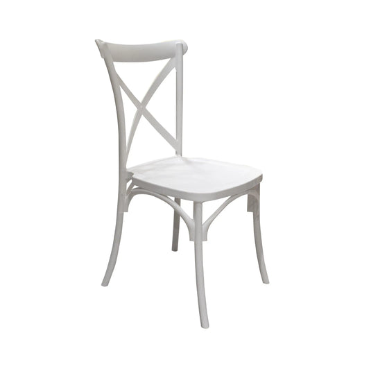 Silla para Exterior e Interior de Resina Color Blanco HERITAGE- 75563