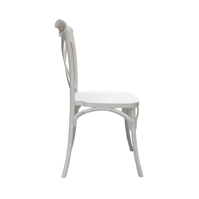 Cargue la imagen en el visor de la galería, Silla para Exterior e Interior de Resina Color Blanco HERITAGE- 75563