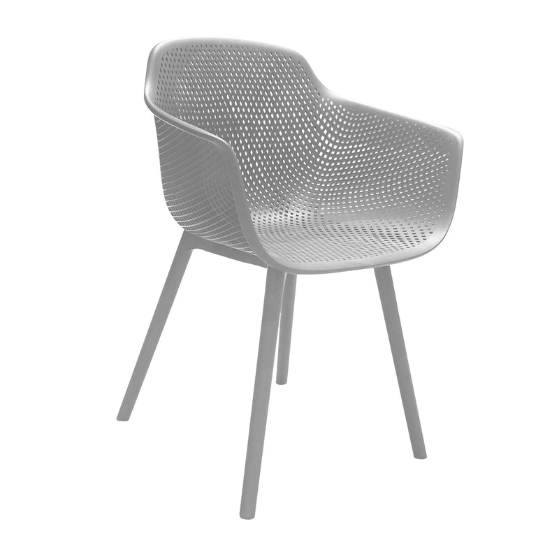 Cargue la imagen en el visor de la galería, Silla para Exterior e Interior de Resina Color Blanco JASMINE - 58030