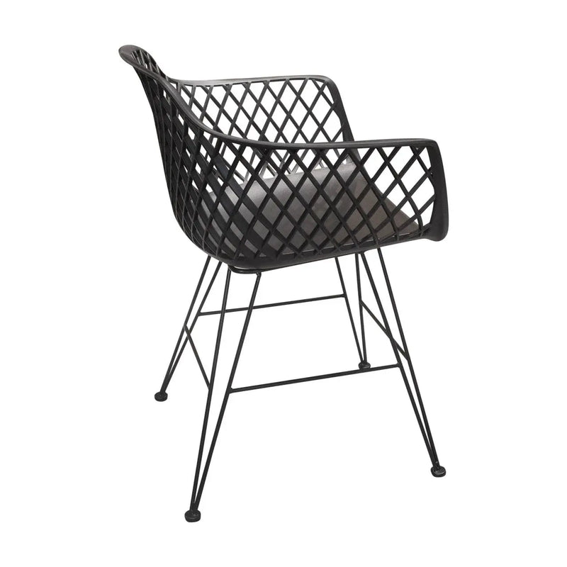 Cargue la imagen en el visor de la galería, Silla para Exterior e Interior de Resina Color Carbon BLUEBELL-74547