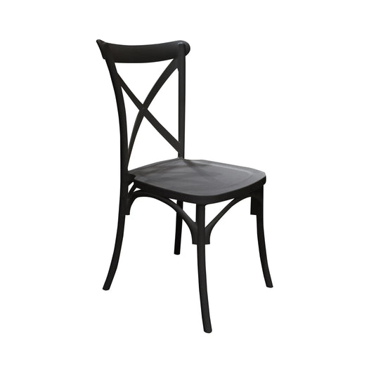 Silla  para Exterior e Interior de Resina Color Carbon HERITAGE- 75564