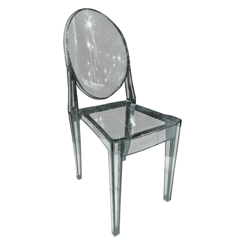 Cargue la imagen en el visor de la galería, Silla para Exterior e Interior de Resina Color smoke GHOST- BD54S