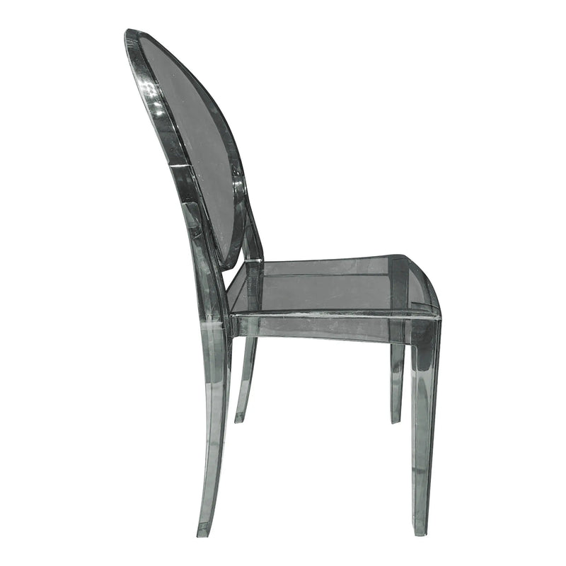 Cargue la imagen en el visor de la galería, Silla para Exterior e Interior de Resina Color smoke GHOST- BD54S