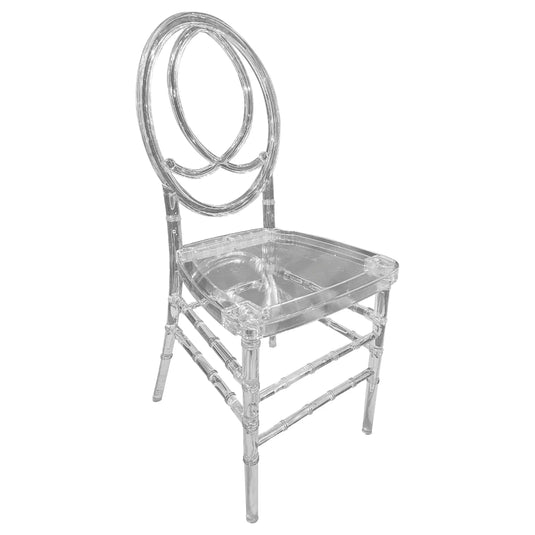 Silla para Exterior e Interior de Resina Color Trasparente PHOENIX-9SL06