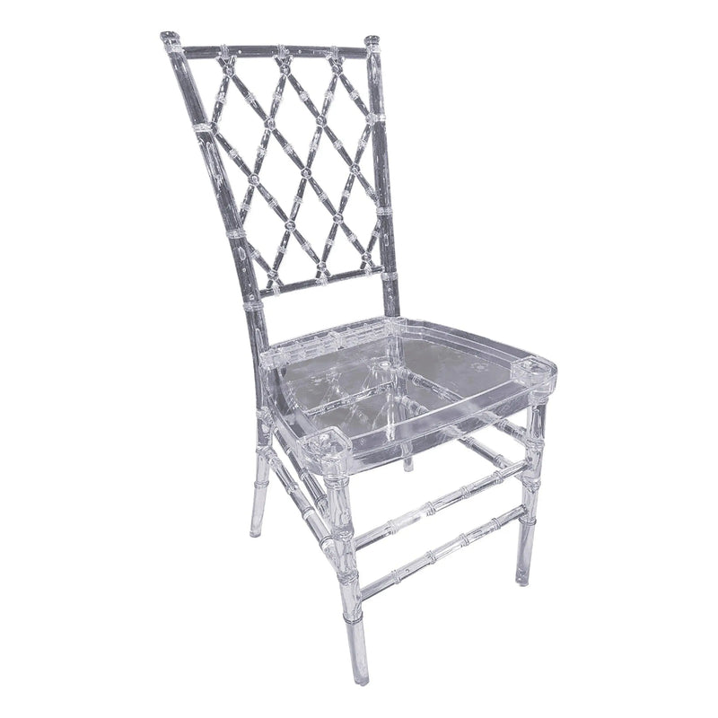 Cargue la imagen en el visor de la galería, Silla para Exterior e Interior de Resina Color Trasparente RETICULAR / NET BACK / PC21A -9SL07