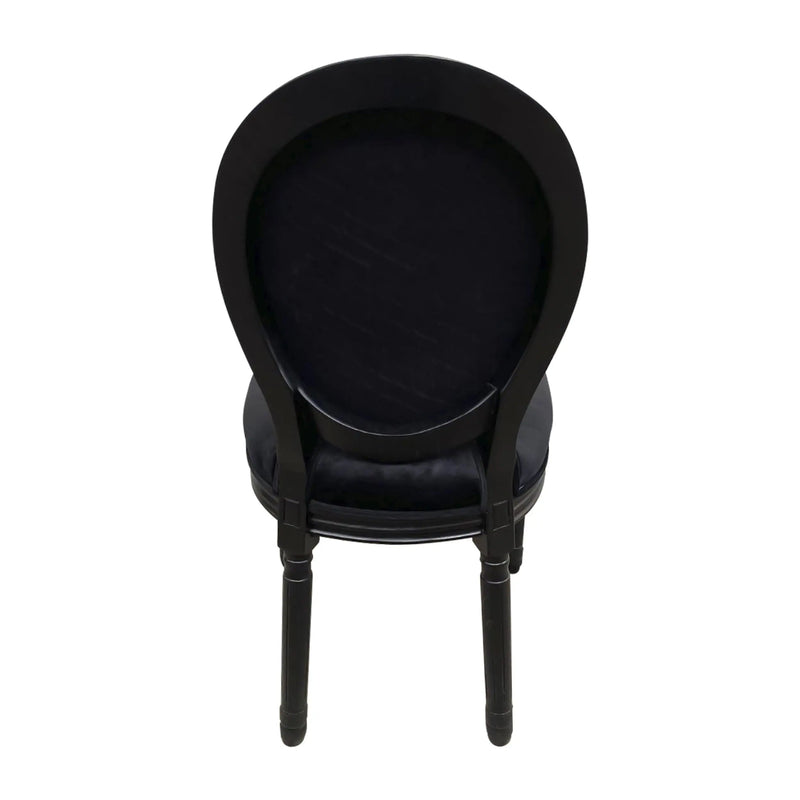 Cargue la imagen en el visor de la galería, Silla para Interior De Madera Color Negro LOUIS BANQUETE-9FM12-N
