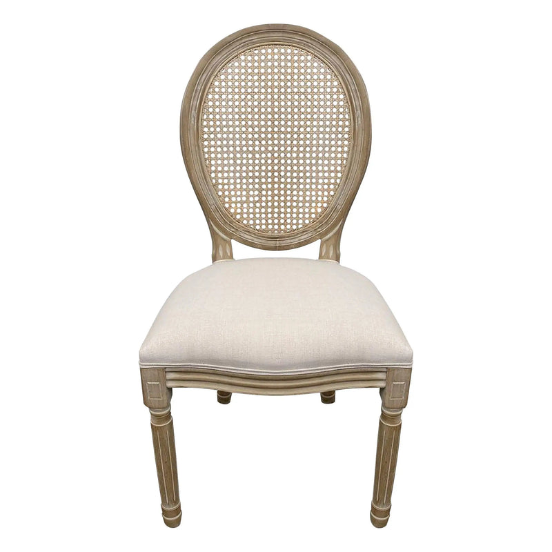 Cargue la imagen en el visor de la galería, Silla para Interior de Madera Color Beige LOUIS BANQUETE-9FM12-B / XN7064
