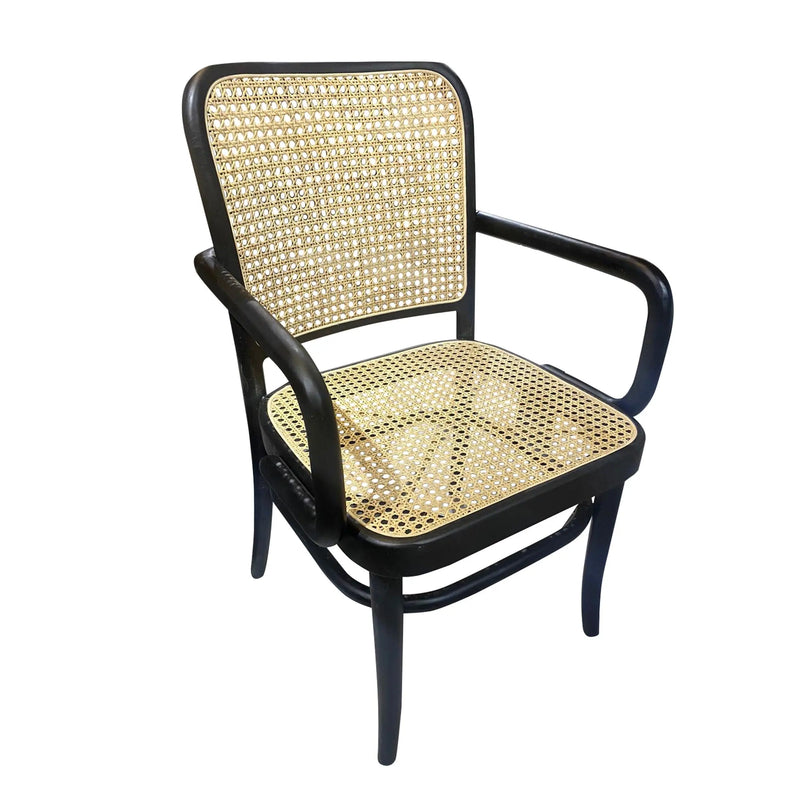 Cargue la imagen en el visor de la galería, Silla para Interior de Madera Color Negro JACK-124395.