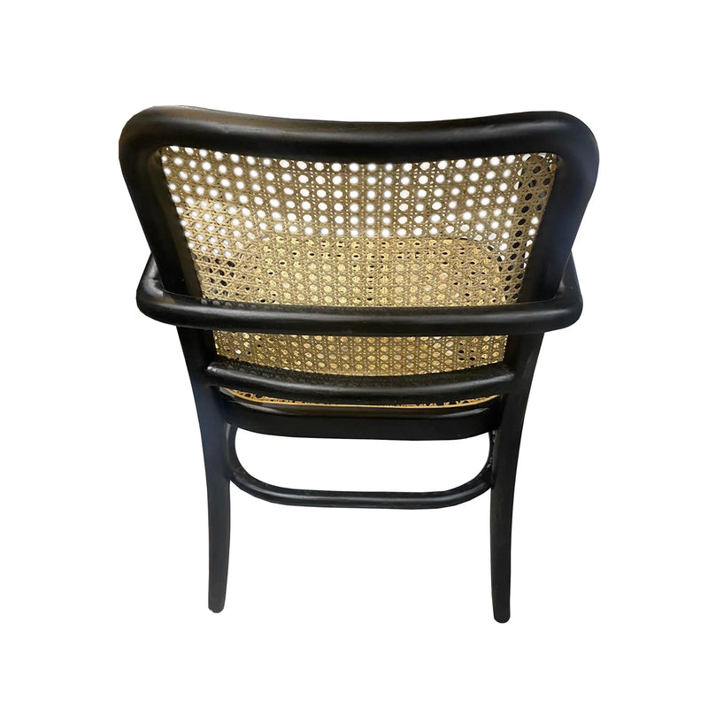 Cargue la imagen en el visor de la galería, Silla para Interior de Madera Color Negro JACK-124395.