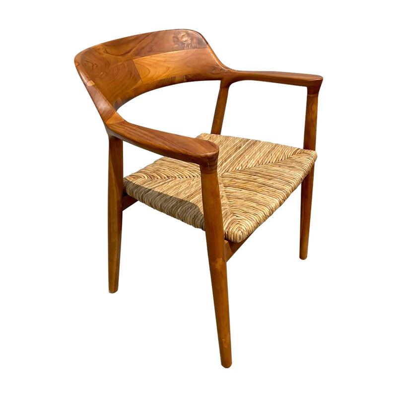 Cargue la imagen en el visor de la galería, Silla para Interior de Madera Teca Color Natural KENNEDY-122358