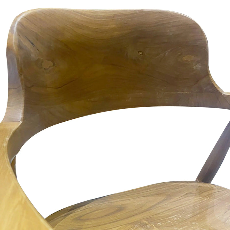 Cargue la imagen en el visor de la galería, Silla para Interior de Madera Teca Color Natural KENNEDY-123495