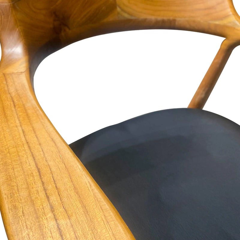 Cargue la imagen en el visor de la galería, Silla para Interior de Madera Teca KENNEDY-123231