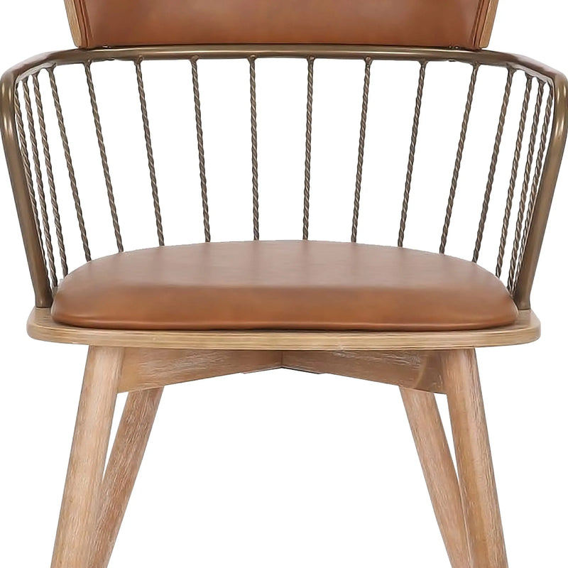 Cargue la imagen en el visor de la galería, Silla para interior Color Marron JY6194X-M-JY6194X-M CasaEaster