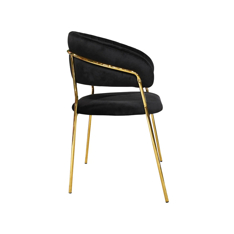 Cargue la imagen en el visor de la galería, Silla para interior Color Negro ENGLAND-CA681 CasaEaster