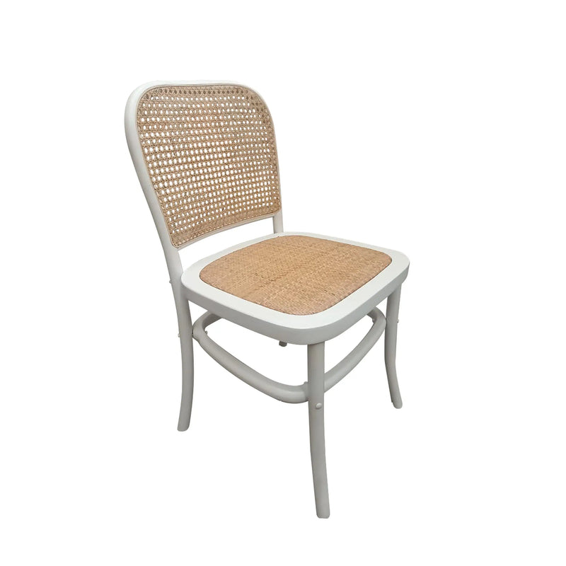 Cargue la imagen en el visor de la galería, Silla para interior de madera color blanca FC40-BL-FC40-BL CasaEaster