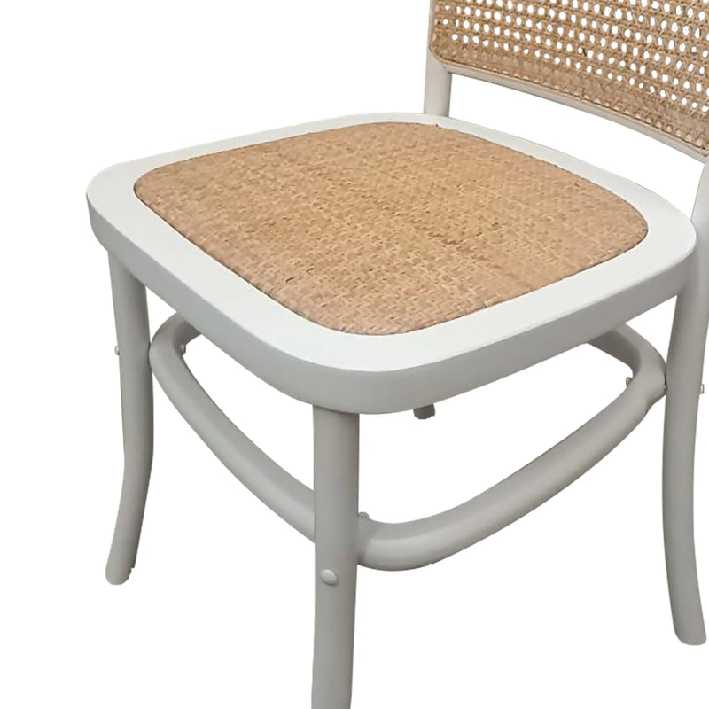 Cargue la imagen en el visor de la galería, Silla para interior de madera color blanca FC40-BL-FC40-BL CasaEaster