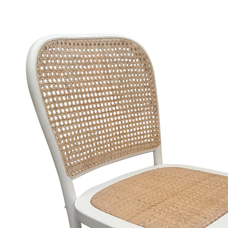 Cargue la imagen en el visor de la galería, Silla para interior de madera color blanca FC40-BL-FC40-BL CasaEaster