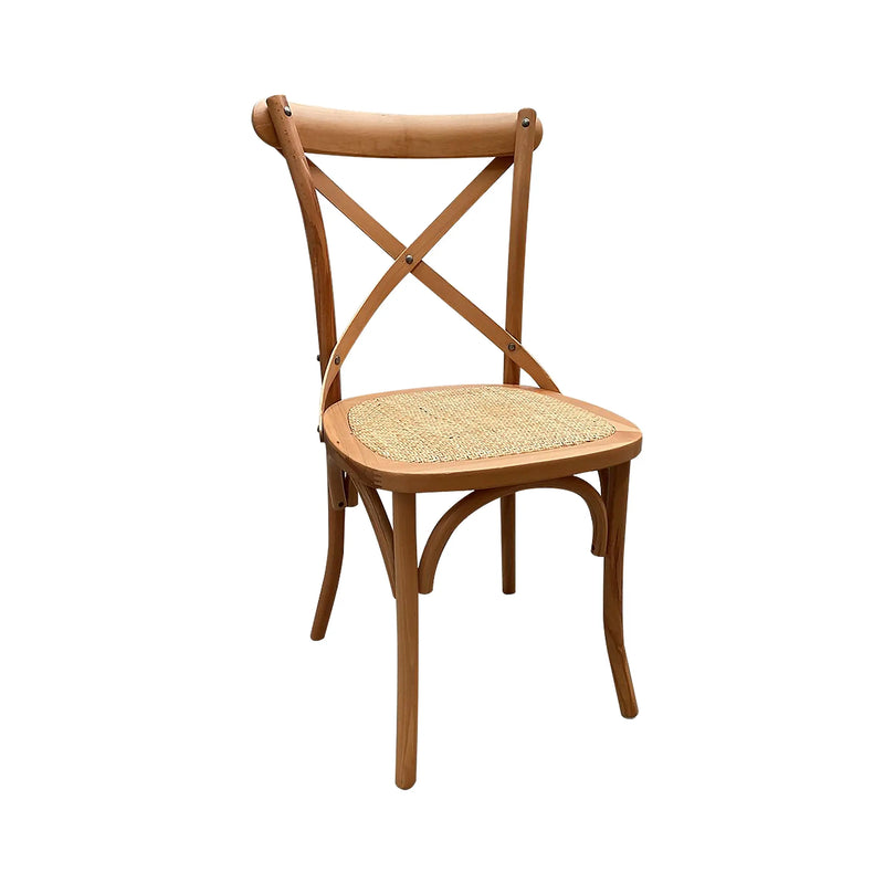 Cargue la imagen en el visor de la galería, Silla para interior de madera color natural Cross - FC02-N CasaEaster