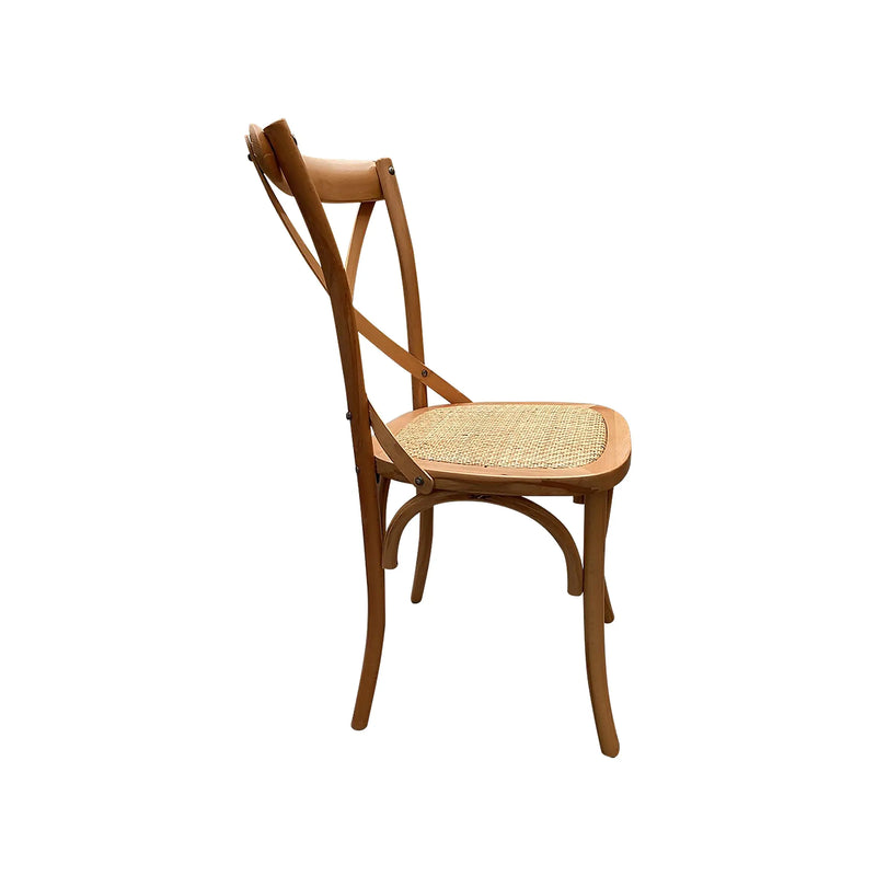 Cargue la imagen en el visor de la galería, Silla para interior de madera color natural Cross - FC02-N CasaEaster