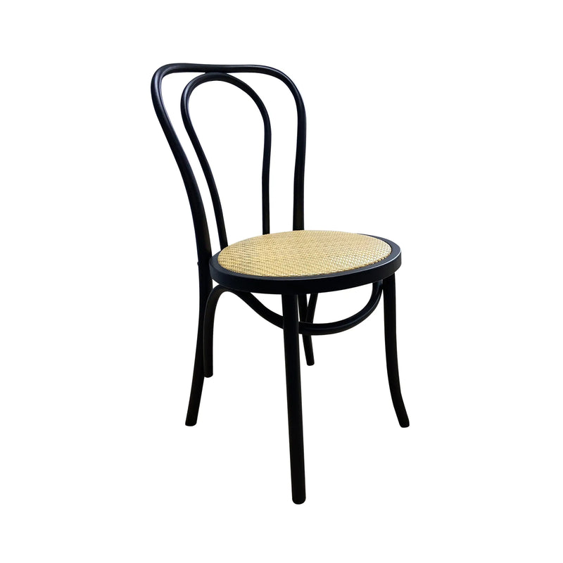 Cargue la imagen en el visor de la galería, Silla para interior de madera color negro con natural FC18P-NE - FC18P-NE CasaEaster