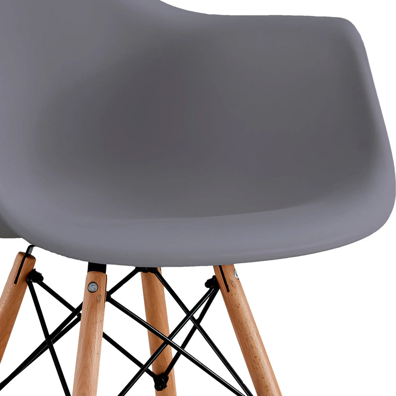 Cargue la imagen en el visor de la galería, Silla para interior y exterior Color Gris HOLBOX-940161900-02-GR CasaEaster