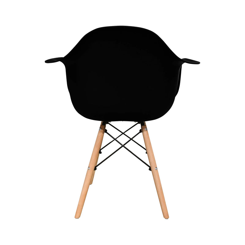 Cargue la imagen en el visor de la galería, Silla para interior y exterior Color negro HOLBOX-940161900-02-NE CasaEaster