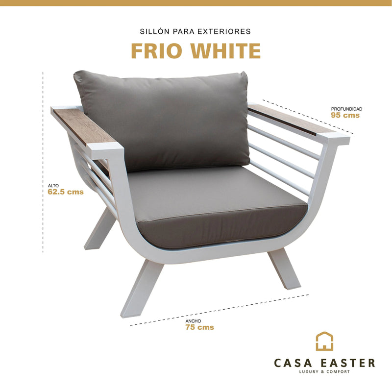 Cargue la imagen en el visor de la galería, Sillon Color Blanco FRIO INDIVDUAL-BIS-FW