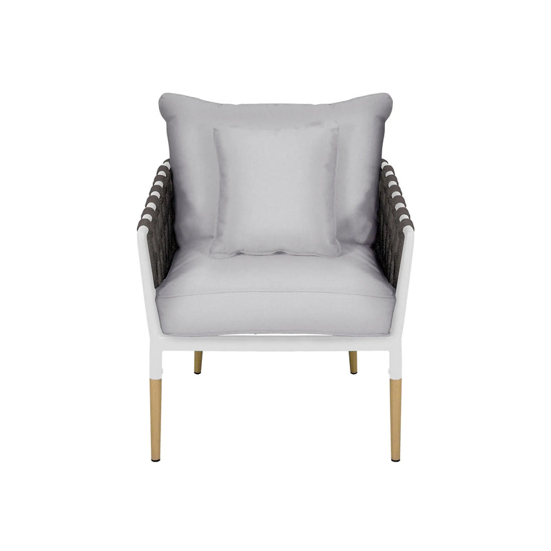 Cargue la imagen en el visor de la galería, Sillon Color Blanco con Negro BELINAS INDIVIDUAL-B1095-2 / 10095